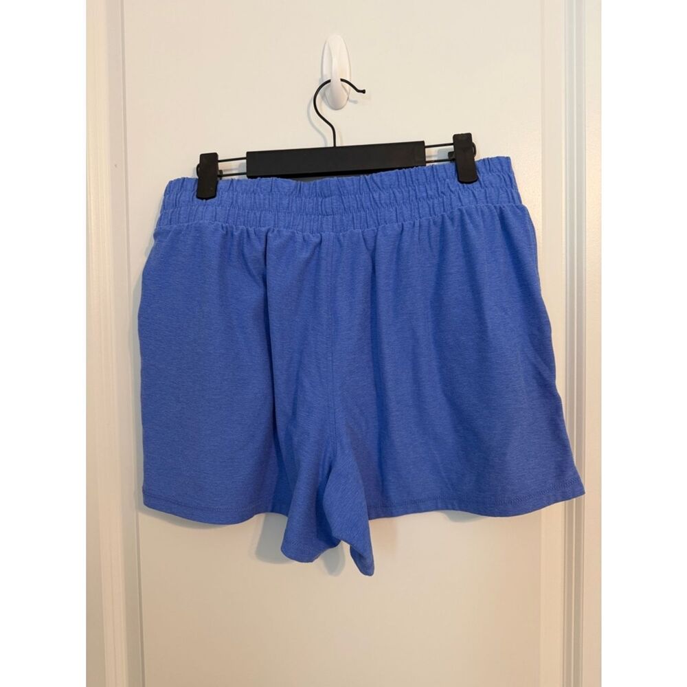 Athletic Works Women's ButterCore Soft Performance Shorts Size L Santorini Blue - Picture 8 of 8